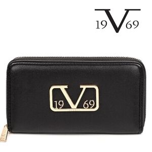 ITALIA BY VERSACE 1969- Pilar Wallet - Black/Gold